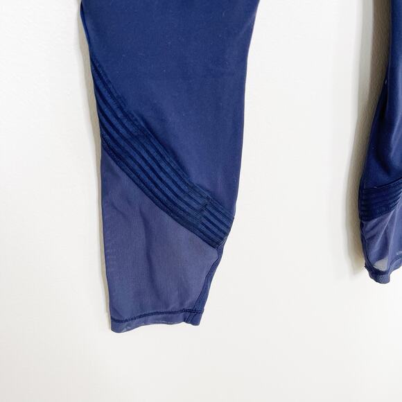 Athleta Side Stripe Salutation 7/8 Leggings Navy - Picture 6 of 10